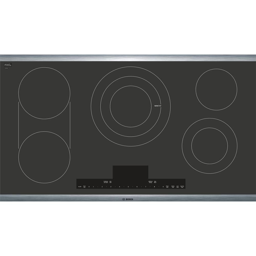 Benchmark Series 36 in. Radiant Electric Cooktop in Black with 5 Elements