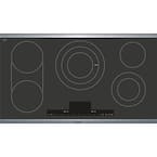 Benchmark 36 in. Radiant Electric Cooktop in Black with 5 Elements