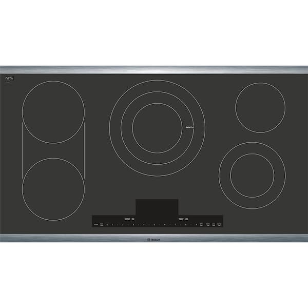 Bosch Benchmark Series 36 in. Radiant Electric Cooktop in Black with 5 Elements