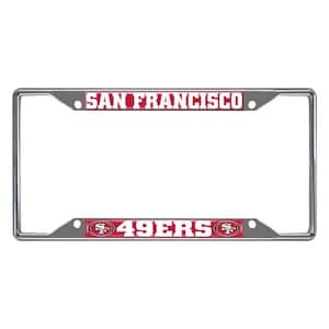 NFL - San Francisco 49ers Chromed Stainless Steel License Plate Frame