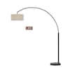 ARTIVA Elena 80 in. Antique Bronze LED Arch Floor Lamp
