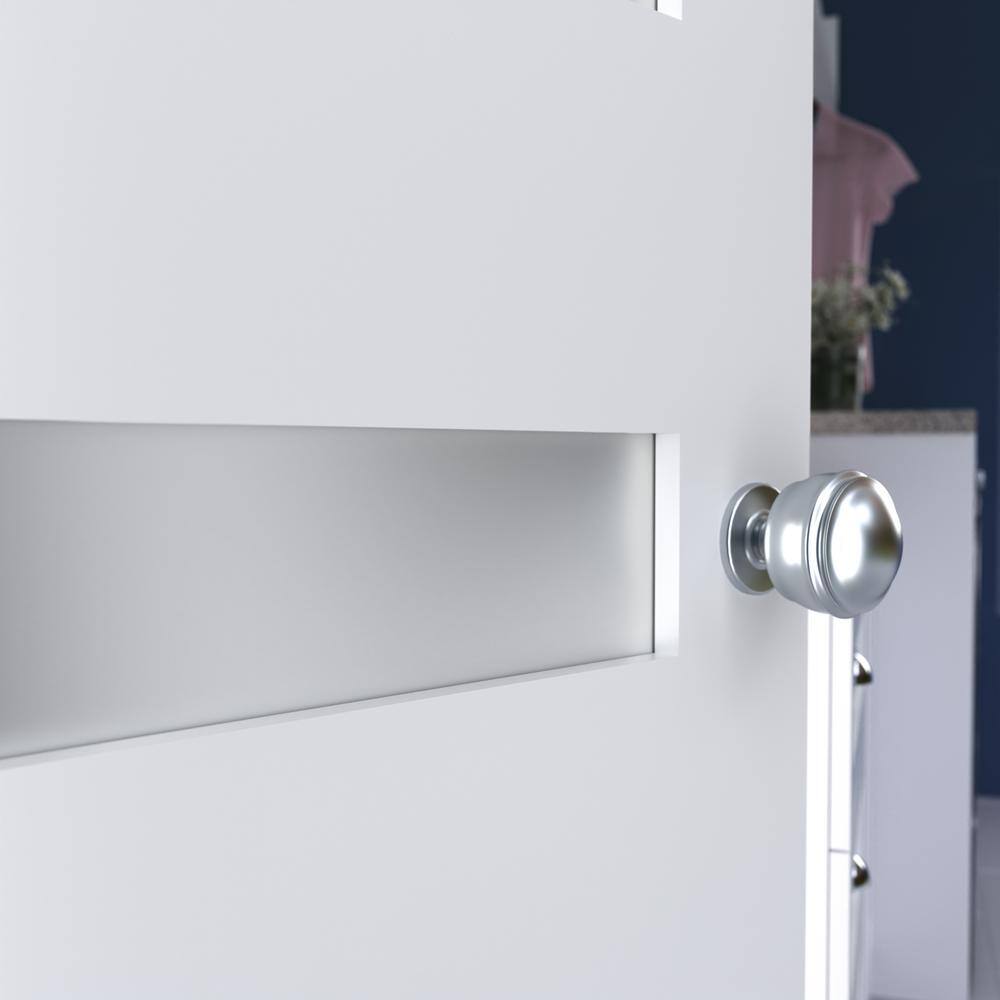 30'' x 80'' White Primed 5 Lite Satin Etched Glass Interior Door