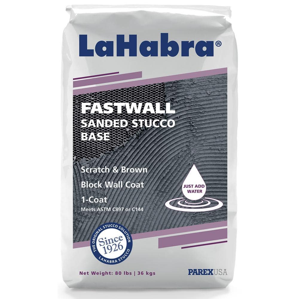 LaHabra 80 lbs. Mortar/Cement/Concrete Mix Fastwall Stucco Base 