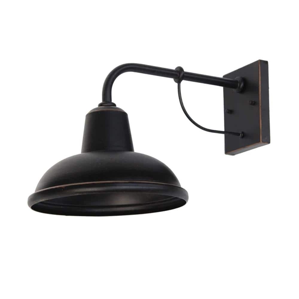 Tan 1-Light Oil Rubbed Bronze Wall Sconce with Dimmable;Rust Resistant