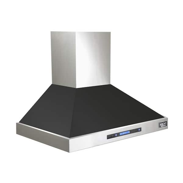 Kucht Professional 30 in. 900 CFM Ducted Wall Mount Range Hood with ...