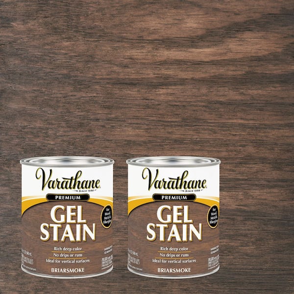 1-Quart Briarsmoke Semi-Transparent Gel Interior Wood Stain (Case of 2)