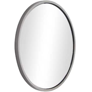 24 in. x 24 in. Round Framed Silver Wall Mirror