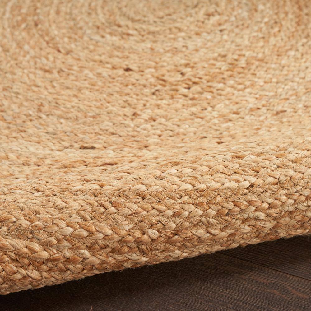 Handmade Ivory Braided Jute Round Area Rug