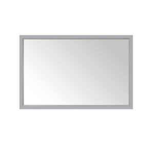 Rockleigh 46 in. W x 30 in. H Framed Rectangular Bathroom Vanity Mirror in Pebble Gray