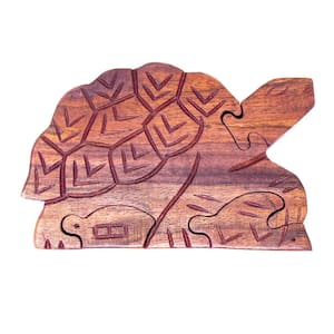 Handmade Tortoise Sheesham Wood Puzzle Box