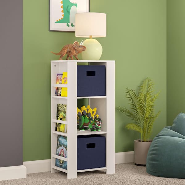 Kids Cube Storage Shelves with Bins and Large Storage for Kids Bedroom,  White, 1 Unit - Harris Teeter