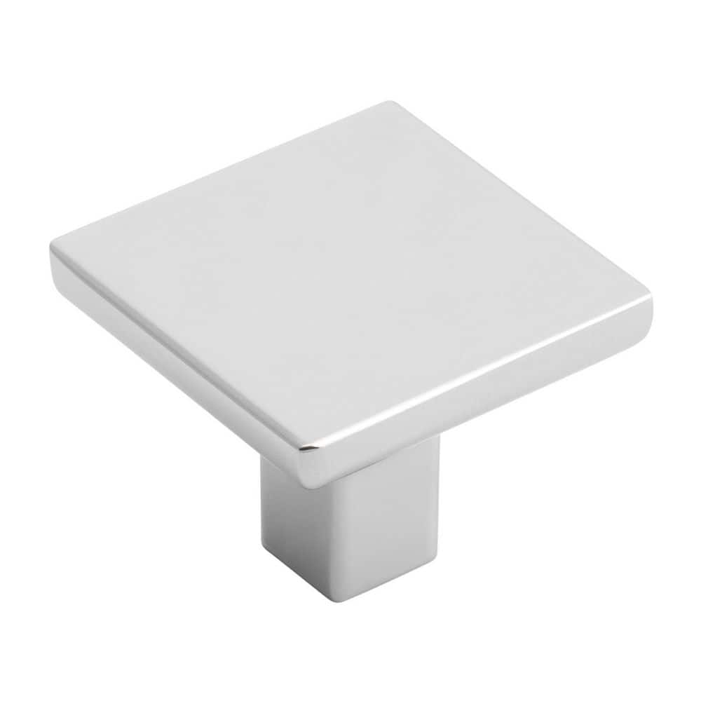 Skylight Collection Knob 1-1/4 in. Polished Chrome Square Cabinet Knob (10-Pack) price history on PriceWatchPro