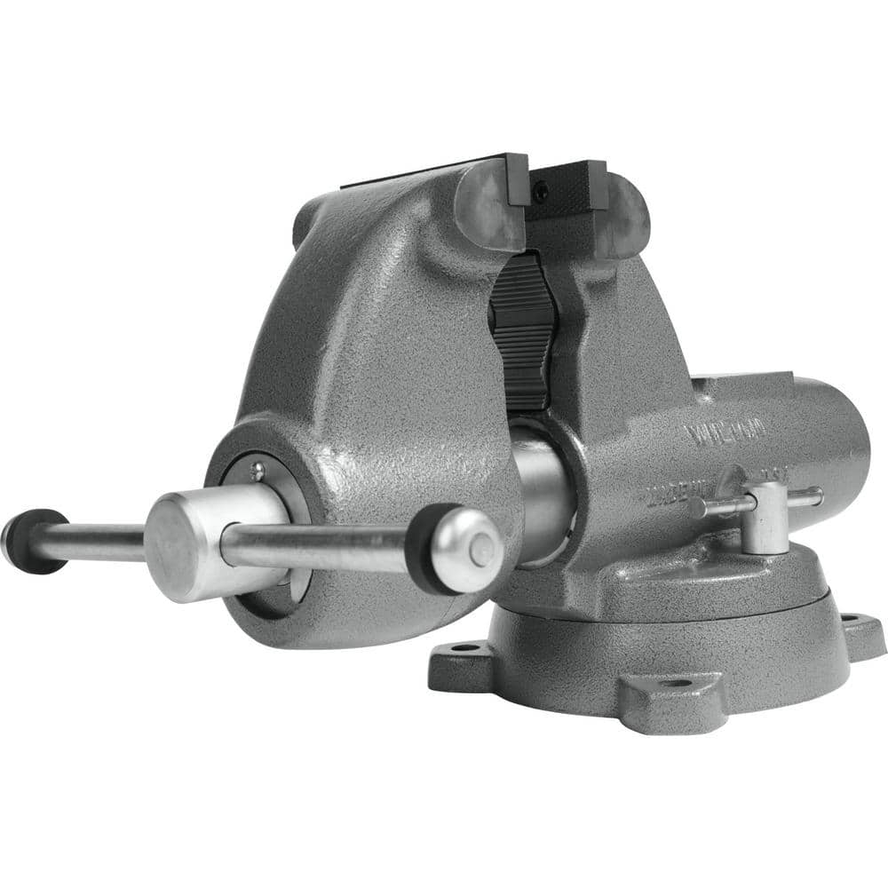Combination Pipe and Bench 5 in. Jaw Round Channel Vise with Swivel Base