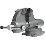 Combination Pipe and Bench 5 in. Jaw Round Channel Vise with Swivel Base