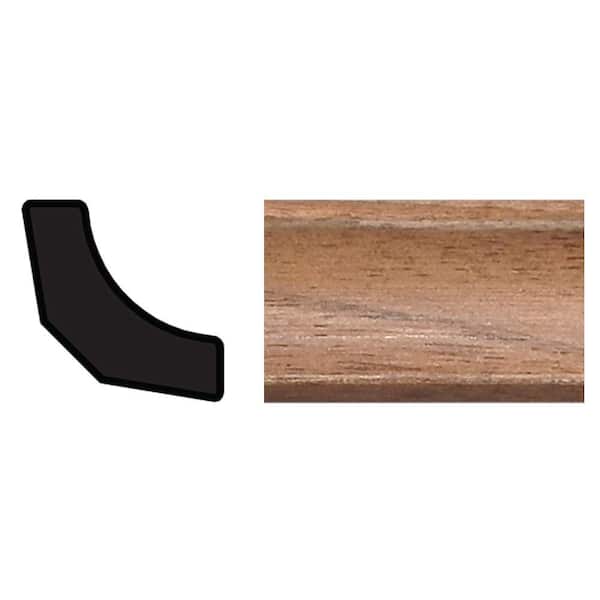 TRIMFINITY 11/16 in. x 11/16 in. x 96 in. Polystyrene Dark Oak Cove Moulding