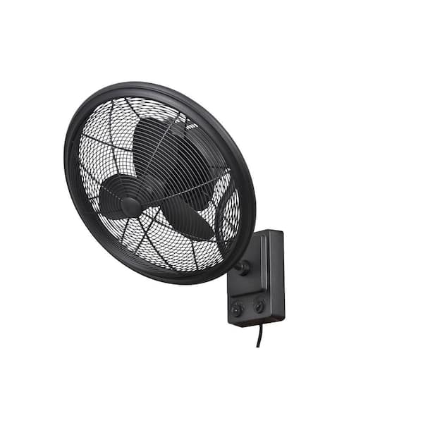 Home Decorators Collection Bentley II 18 in. Indoor/Outdoor Natural Iron Oscillating Wall Fan