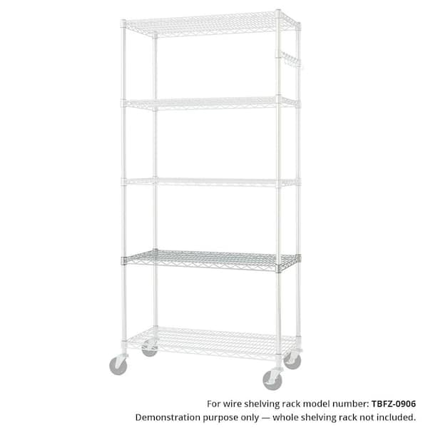 ORGANIZE IT ALL 15.87 in. x 18 in. x 12.75 in. Chrome Wire 3-Tier Can  Storage Rack NH-1866W-1 - The Home Depot