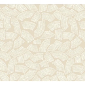 Grey Elements Neutral Scribbled Arches Wallpaper Sample