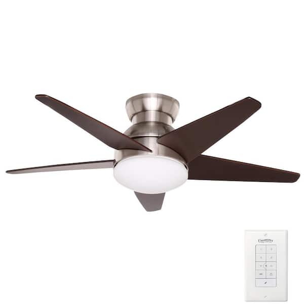 Casablanca Isotope 44 in. Indoor Brushed Nickel Ceiling Fan with Light