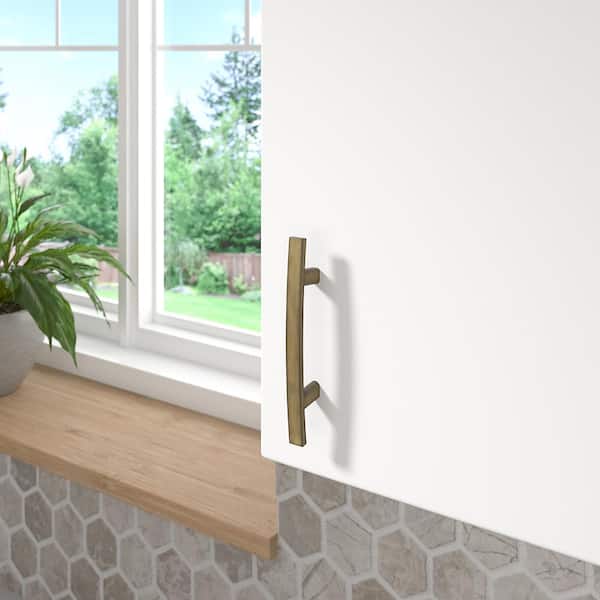 Padova Collection 3 in. (76 mm) Classic Antique English Rectangular Cabinet Arch Pull