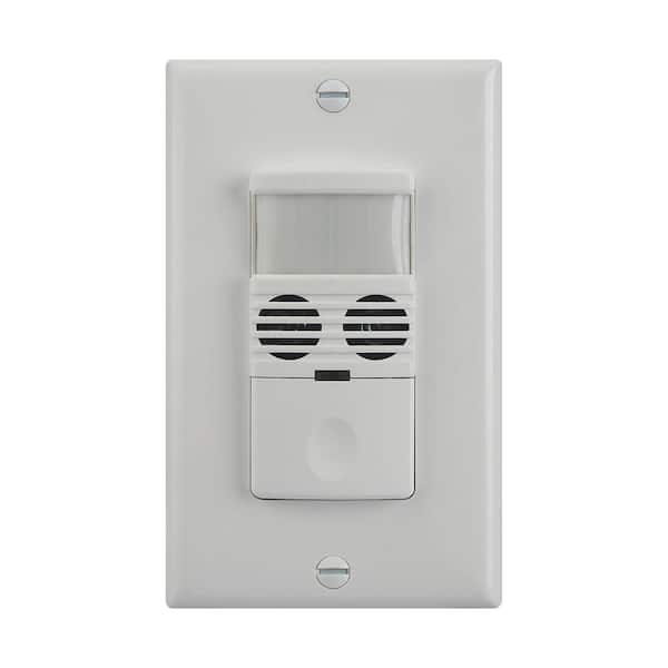 NICOR 120 - 277 Volt Multi-Technology Occupancy/Vacancy Passive Infrared and  Ultrasonic Motion Sensor-MTOS180WH - The Home Depot