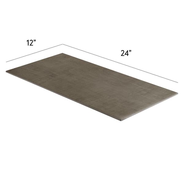 tobacco mat Corso Italia Unico Tobacco Matte 12 in. x 24 in. Concrete Look Porcelain  Floor and Wall Tile (13.56 sq. ft./Case) 610010004562