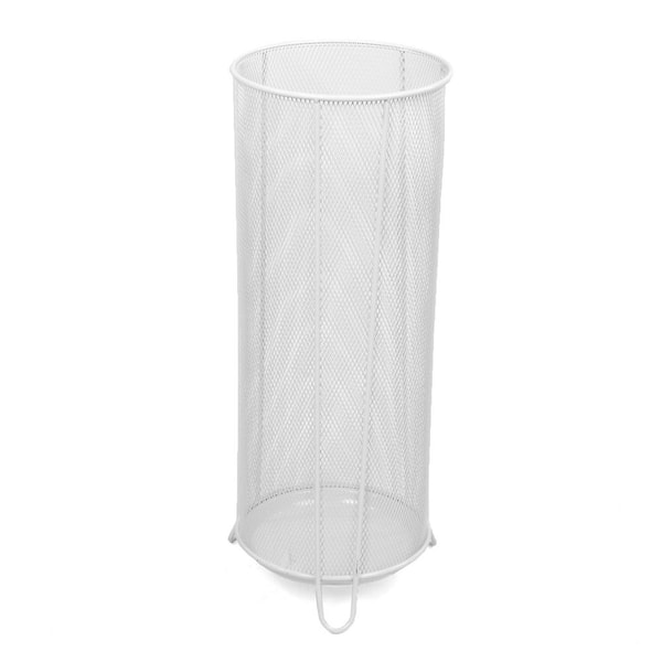 Mind Reader White Metal Mesh Umbrella Stand