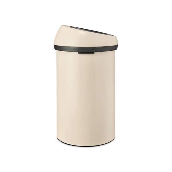 Brabantia Touch Top Trash Can, 16 Gal. (60 l) - Soft Beige 200762