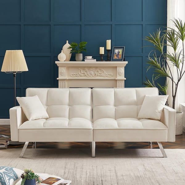 White deals loveseat sleeper