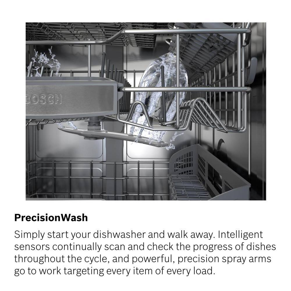 Ascenta 24 in. Black Front Control Tall Tub Dishwasher with Hybrid