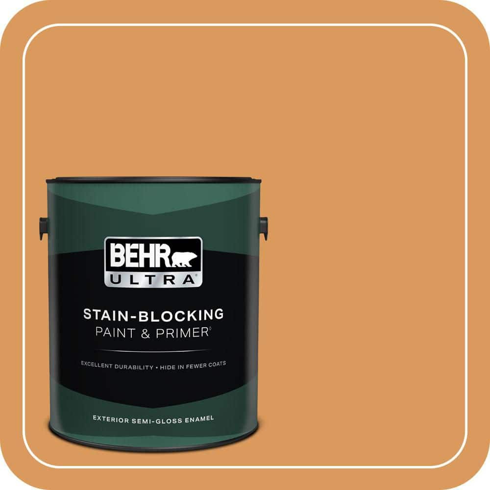 1 gal. #M240-6 Stunning Gold Semi-Gloss Enamel Exterior Paint & Primer price history on PriceWatchPro