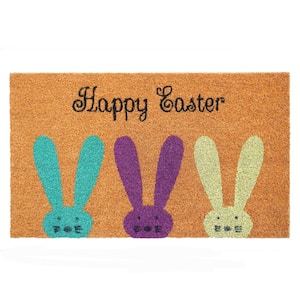 Easter Bunnies Doormat, 17" x 29"
