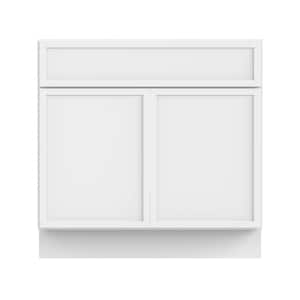 30 in. W x 21 in. D x 32.5 in. H 2-Doors Bath Vanity Cabinet without Top in White