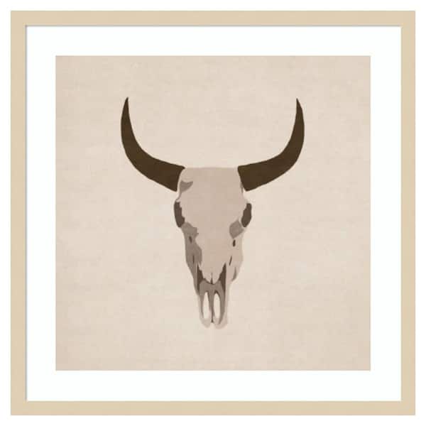 Amanti Art Skull by Emel Tunaboylu 1 Piece Framed Giclee Animal Art Print 25 in. x 25 in.