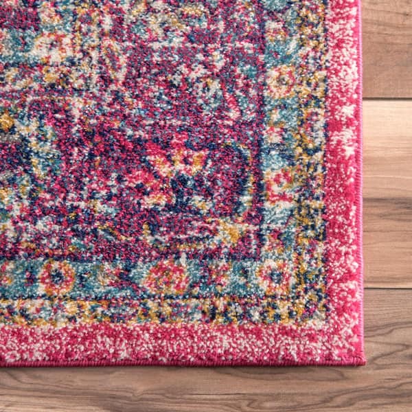 nuLOOM Verona Vintage Persian Pink 8 ft. x 10 ft. Area Rug