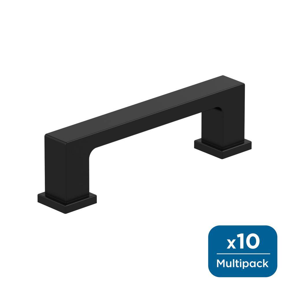 10-Pack Bridgeport 3 in.  76mm  Traditional Matte Black Bar Cabinet Pulls price history on PriceWatchPro
