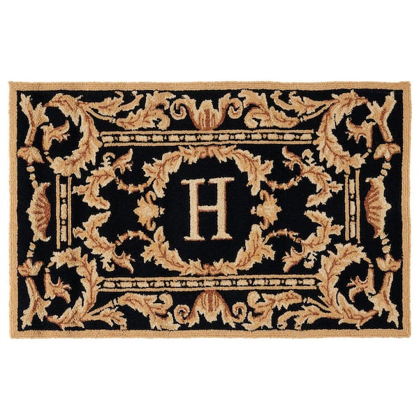 SAFAVIEH Monogram Black 3 ft. x 4 ft.
