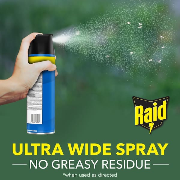 Raid 20 oz. Defend Flying Insect Killer 7, Flying Insect Spray Can, Outdoor Fresh Scent, Insect Killer (4-Pack) SCJ378956