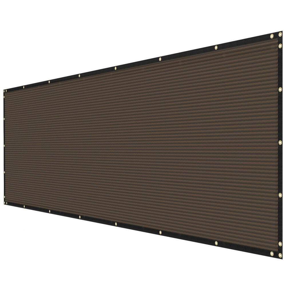4 ft. x 20 ft. Brown Polyethylene Privacy Fence Screen