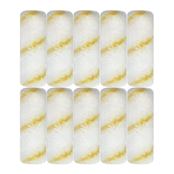 4 in. x 3/8 in. High Density Fabric Paint Roller Covers (10-Pack)