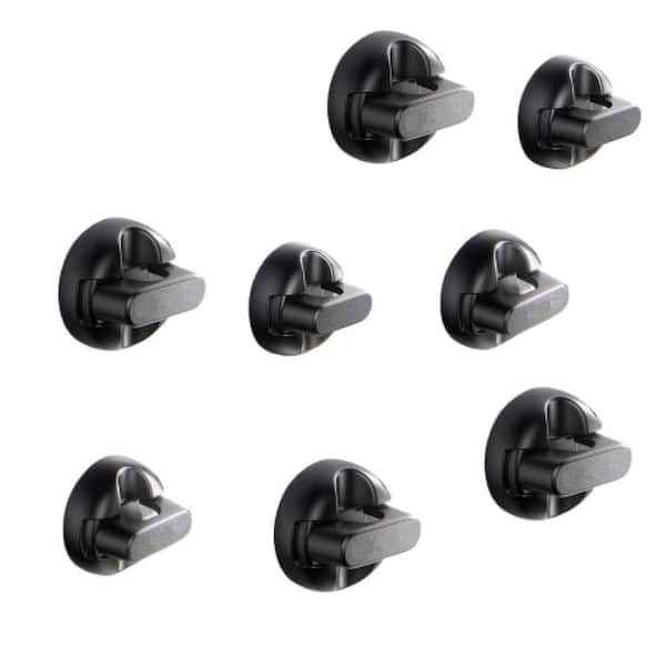 Magnetic Cable Clips [1S Snap-On] Cord Holder with Strong Adhesive Pads for Desk, Nightstand, Wall, Car, 8-Pack