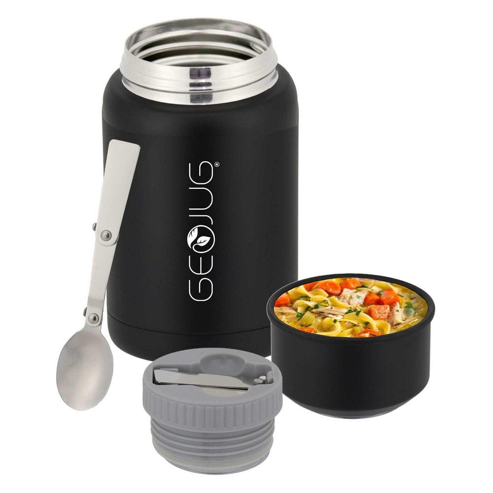 17oz Black Insulated Stainless Steel Food Jar with Bowl and Folding Spoon price history on PriceWatchPro