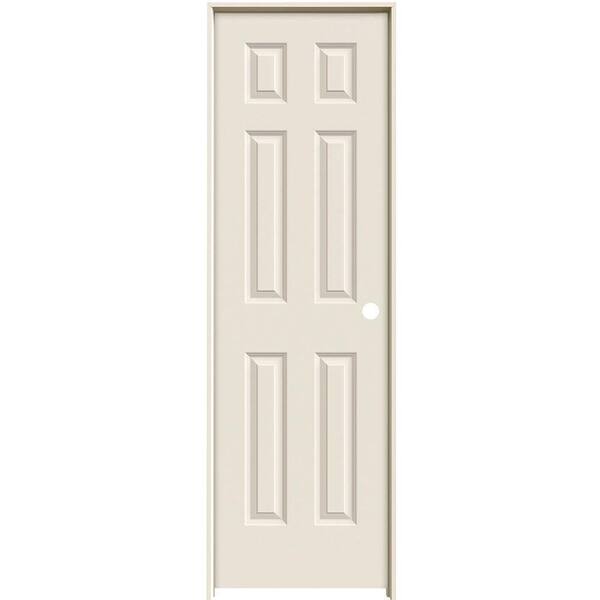 JELD WEN 24 In X 80 In 6 Panel Colonist Primed Right Hand Textured 