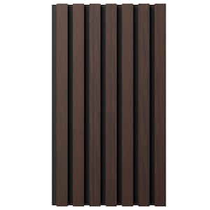 AcousticPro 1 in. x 1 ft. x 8 ft. Noise Cancelling Traditional MDF Sound Absorbing Panel in Ebony Premium (2-Pack)