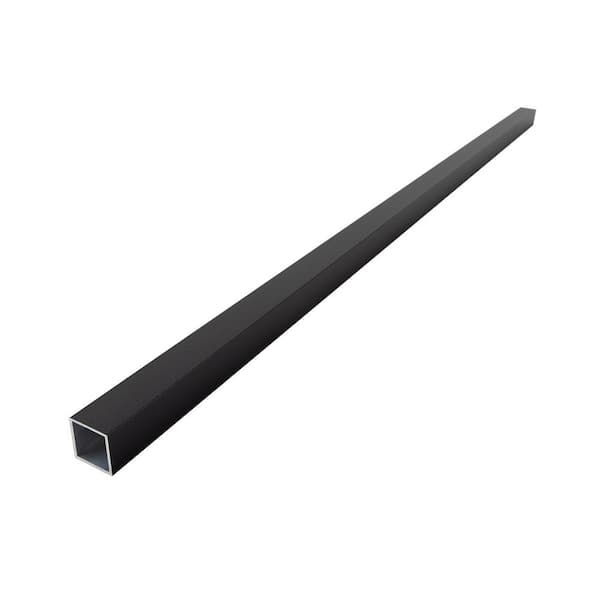 Deckorators 26 in. x .75 in. Textured Black Aluminum Square-Shaped Estate Baluster (10-Pack)