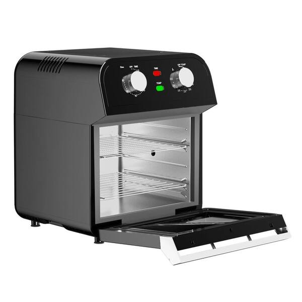 Costway 12.7 qt. Black Air Fryer with Rotisserie