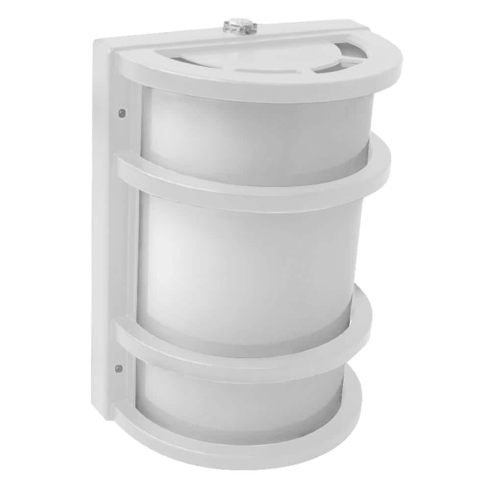 Commercial Electric 850 Lumens Integrated LED White Dusk to Dawn