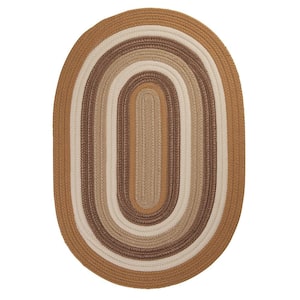 Frontier Gold 10 ft. x 13 ft. Oval Braided Area Rug