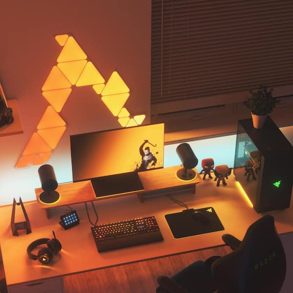 nanoleaf shapes 木目調 Shapes Hexagons Expansion Pack (3 Panels) - NL42-0001HX-3PK | Nanoleaf