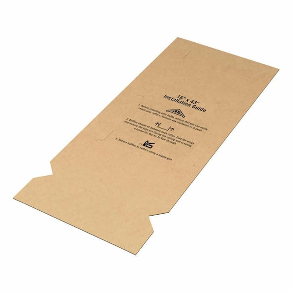 14 in. x 43 in. Rafter Corrugated Attic Baffle (50-Pack)